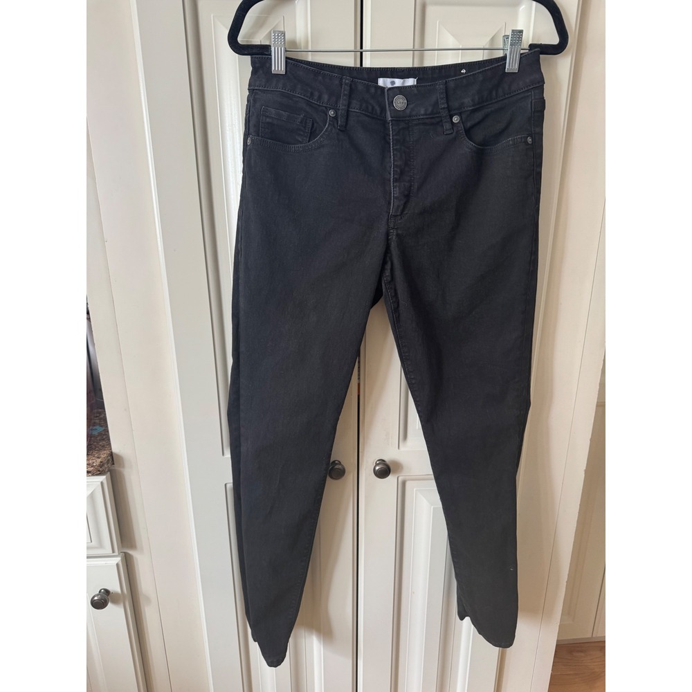 LOFT Women's Black Wash Denim Curvy Skinny‎ Jeans Size 29/8